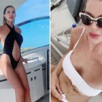 Alba Parietti strepitosa in bikini a 63 anni